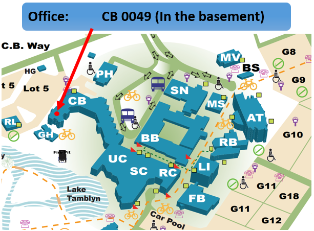 A Map on where the CSCE office is.